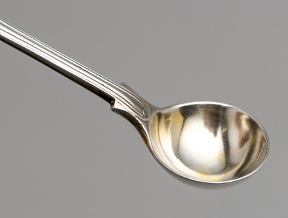 Indian Colonial Silver Salt Spoon - Hamilton & Co, Calcutta